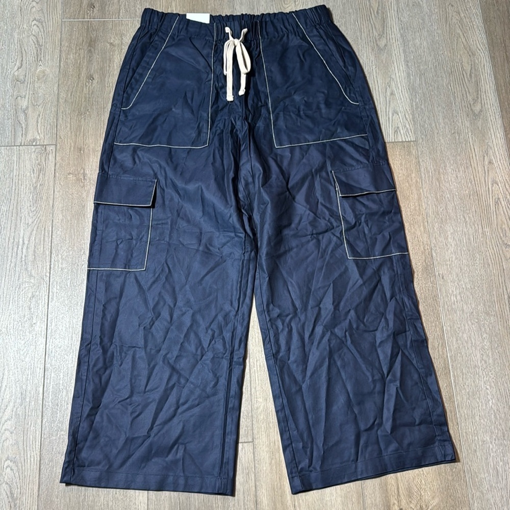 NWT! Banana Republic Wide-Leg High-Rise Cargo Pull-On Pant - 770982 🖥️4️⃣ - Picture 2 of 6